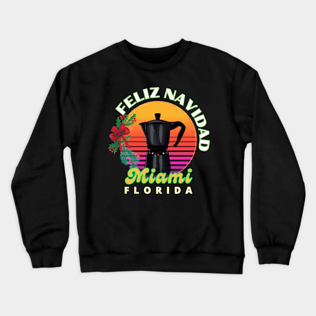 Coffee in Miami Crewneck Sweatshirt by PeepThisMedia